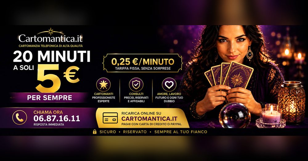 Cartomantica · cartomanzia di qualità a basso costo, 5€ per 20 minuti