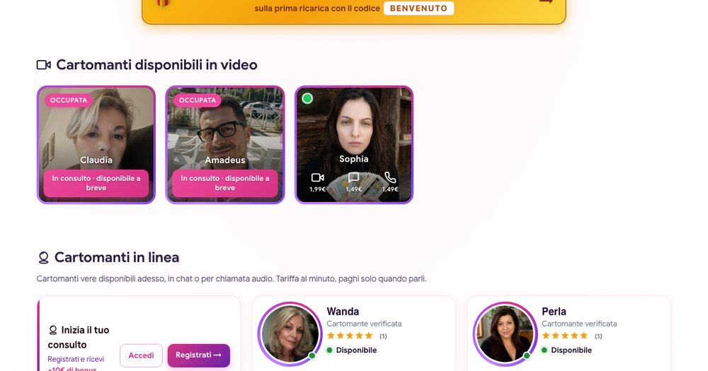 Karmica · cartomanti vere in chat e al telefono, senza attese